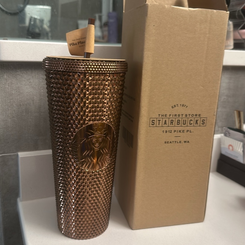 STARBUCKS Pike Place Piggy Bank Cold Cup Tumbler 🧜🏾‍♀️